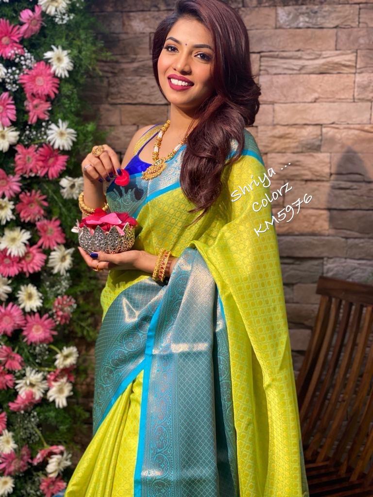 Tissue weave with Katan silk saree