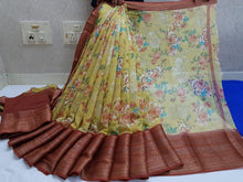 Load image into Gallery viewer, Soft Linen Cotton Saree
