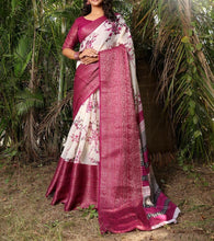 Load image into Gallery viewer, Soft Linen Cotton Saree
