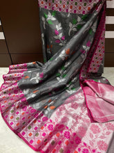 Load image into Gallery viewer, Banarasi Soft Kota Cotton saree
