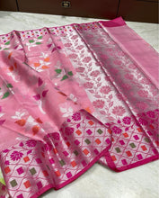 Load image into Gallery viewer, Banarasi soft Kota Cotton saree
