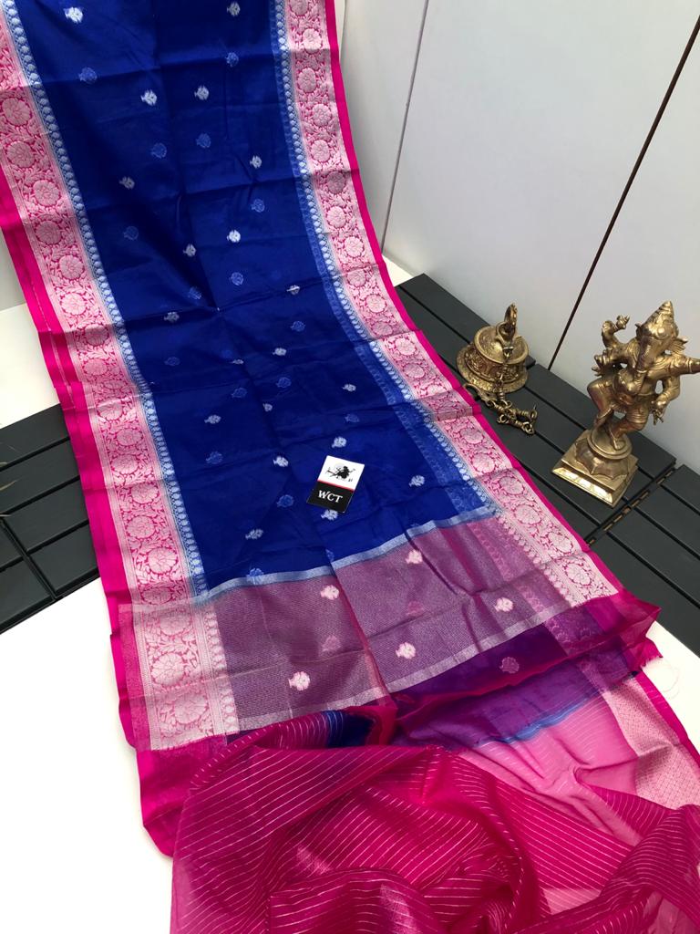 Banarasi kora silk saree