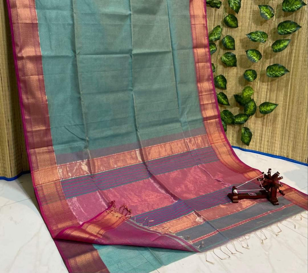 Handwoven Tissue Saree