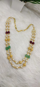 Pearl double layer chain