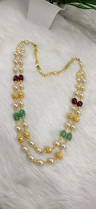 Pearl double layer chain
