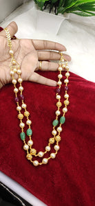Pearl double layer chain