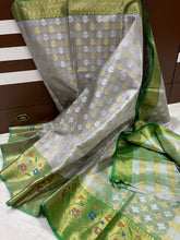 Load image into Gallery viewer, Banarasi  Soft Tissue Saree
