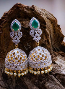 Diamond Replica Design Jhumkas
