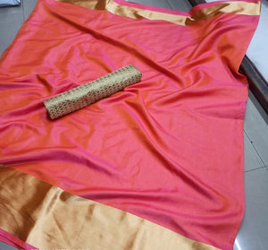 Mixed silk saree with Jaquard Blouse