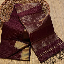 Load image into Gallery viewer, Handloom Zari checks Saree
