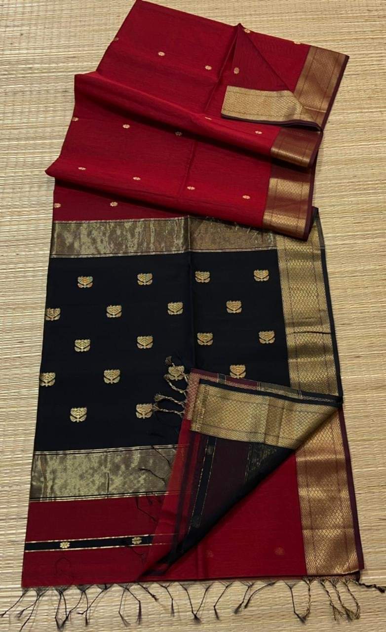 Hand Woven Silk Cotton Saree