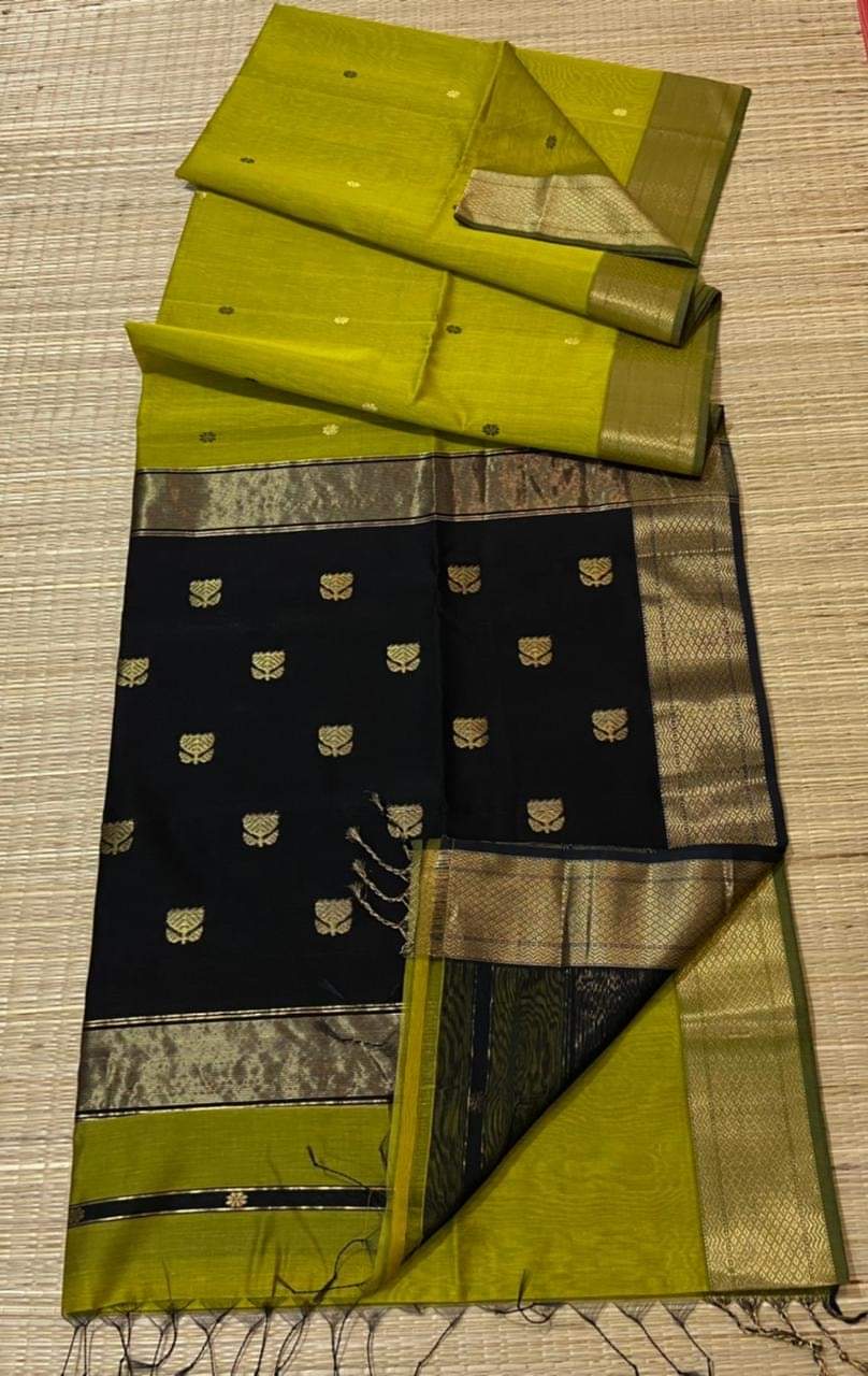 Hand Woven Silk Cotton Saree