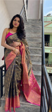 Load image into Gallery viewer, Tussar Blended Silk Saree
