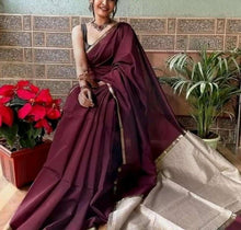 Load image into Gallery viewer, Handwoven Silk Cotton Saree
