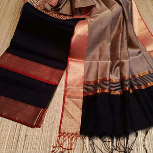 Handloom Silk Cotton dress and dupatta