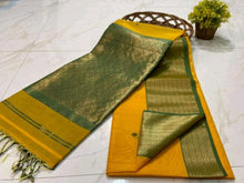 Load image into Gallery viewer, Handloom soft silk cotton saree
