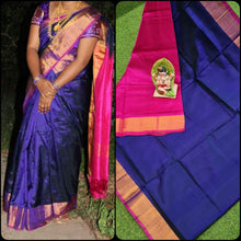 Load image into Gallery viewer, Plain Pure Silk Saree
