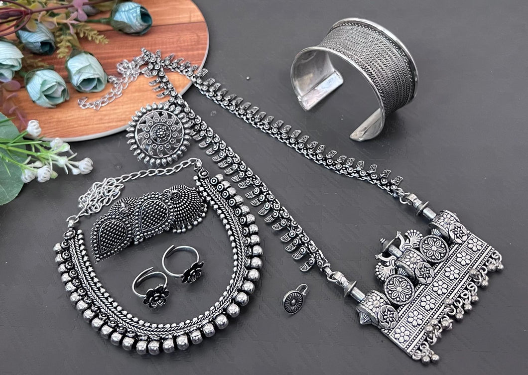 Fashion Jewelry Silver Combo Set
