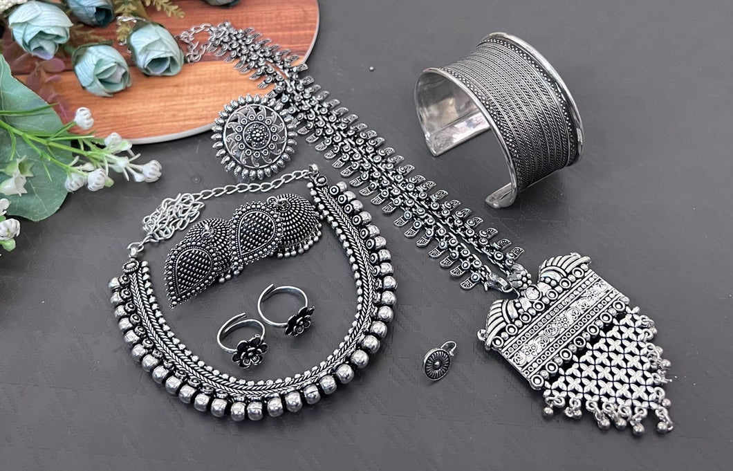 Fashion Jewelry Silver Combo Set