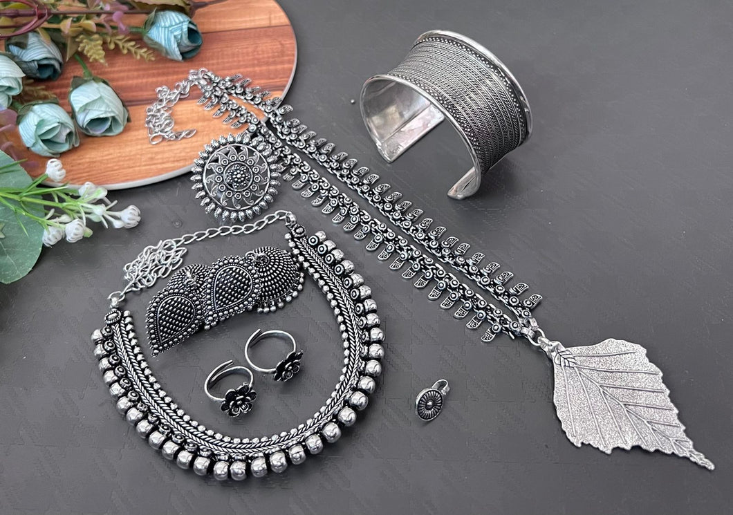 Fashion Jewelry Silver Combo Set
