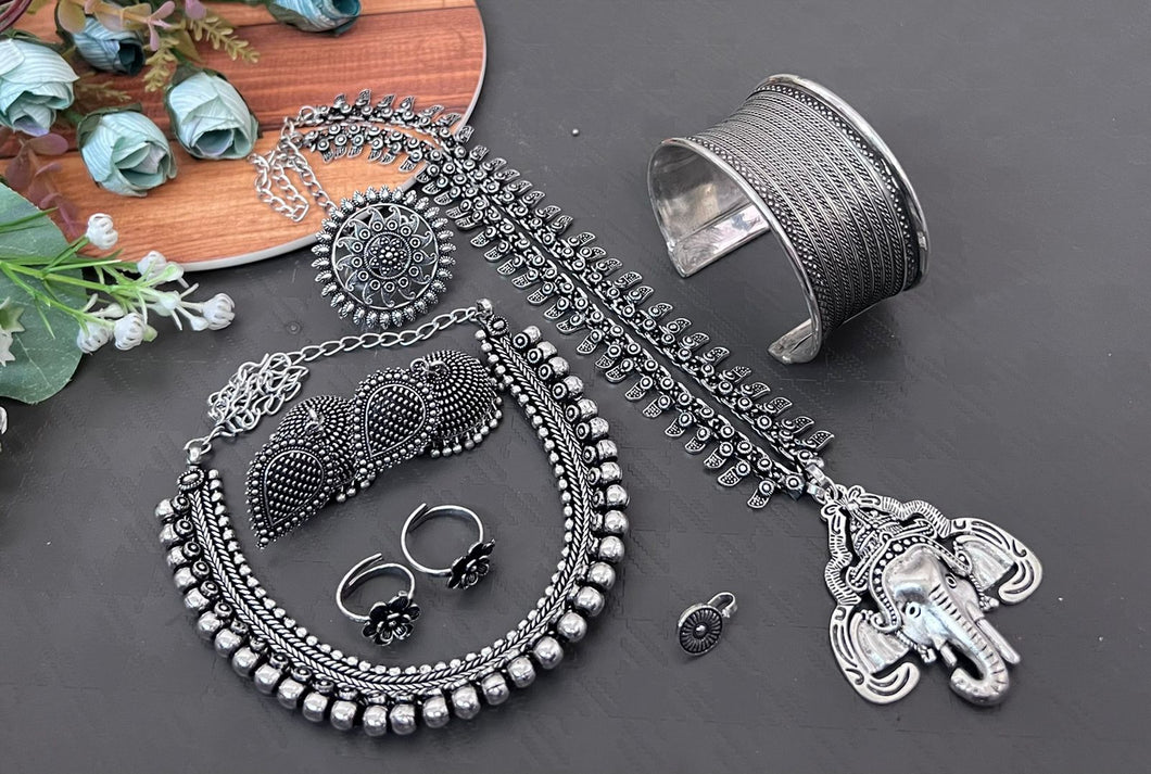 Fashion Jewelry Silver Combo Set
