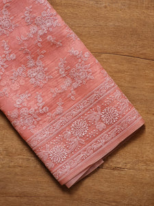 Pure Organza Chikankari Saree