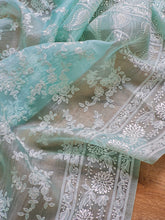 Load image into Gallery viewer, Pure Organza Chikankari Saree

