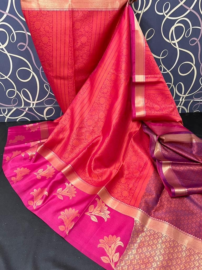 Kora Muslin Tanchoi Saree