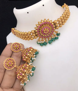 Choker and Jhumkas