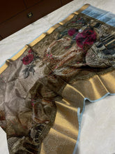 Load image into Gallery viewer, Banarasi Saree in Kalamkari Print
