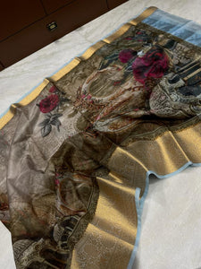 Banarasi Saree in Kalamkari Print