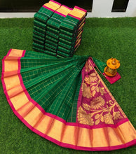 Load image into Gallery viewer, Kuppadam silk cotton saree
