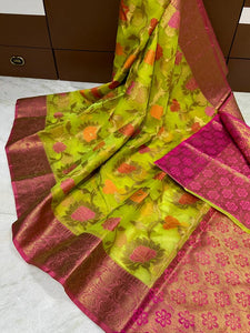Banarasi kora organza soft saree
