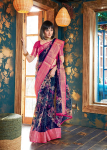 Organza with Digital Prints